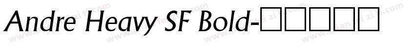 Andre Heavy SF Bold字体转换